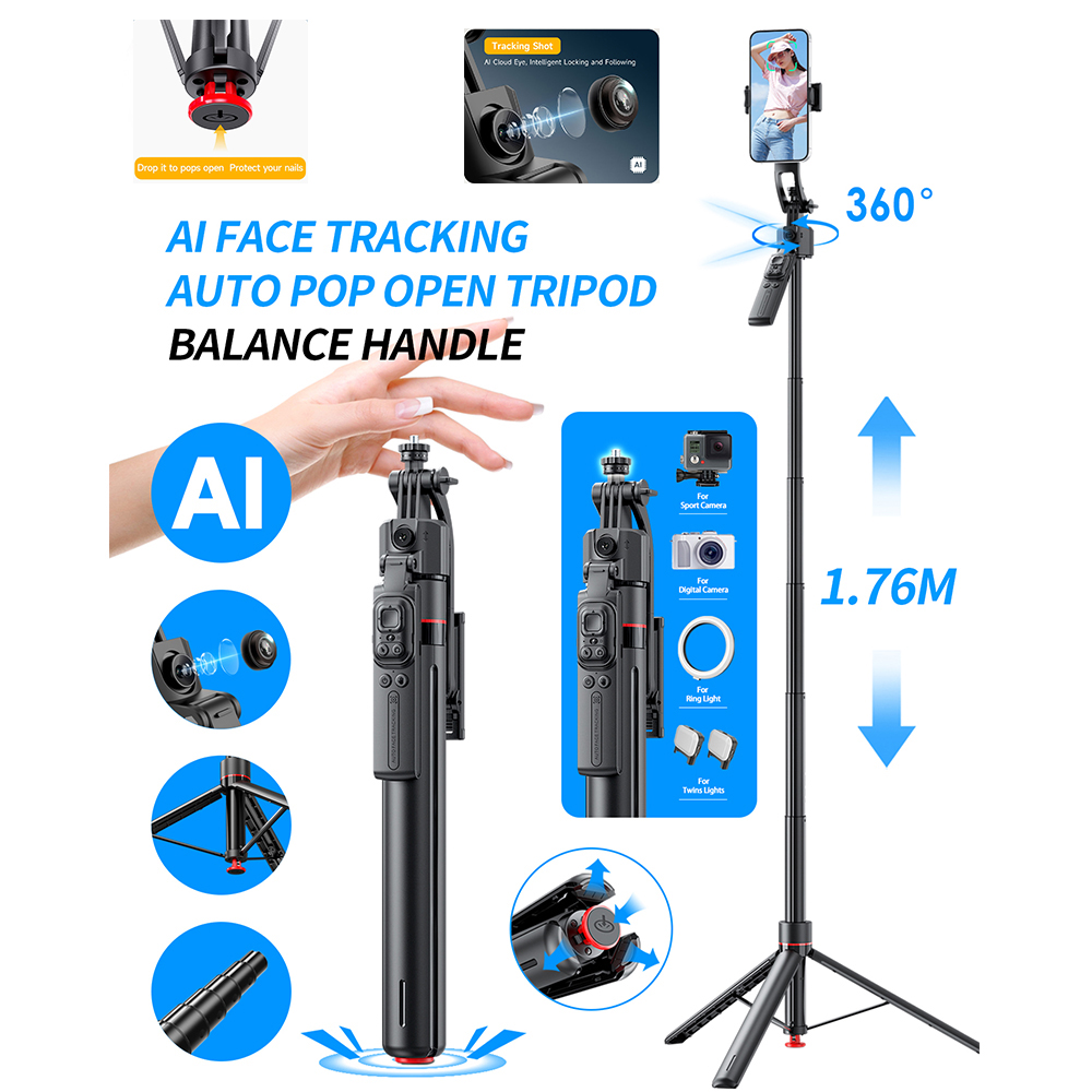 AI Gimbal Tripod Jumping Selfi - Photography Basics 评论和价格