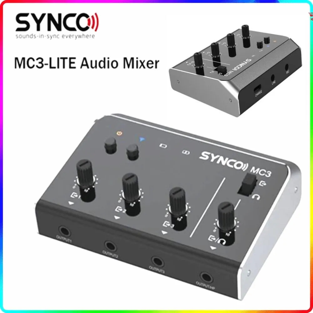 Synco MC3 Lite Audio Mixer 4 C - Photography Videos Free 评论和价格