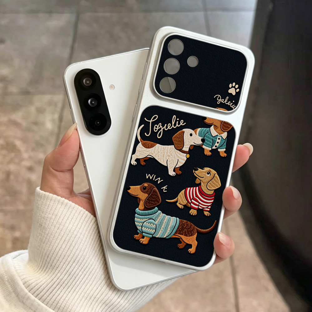 Cartoon Dachshund Phone Case F - Camera Wrist Strap 评论和价格