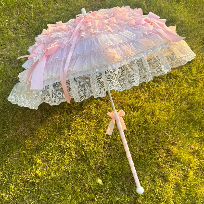 Pink White Butterfly Umbrella  - Photography Umbrella 评论和价格