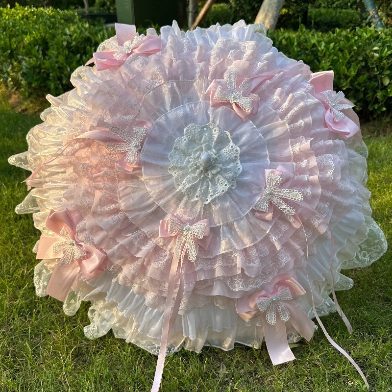 Pink White Butterfly Umbrella  - Photography Umbrella 评论和价格