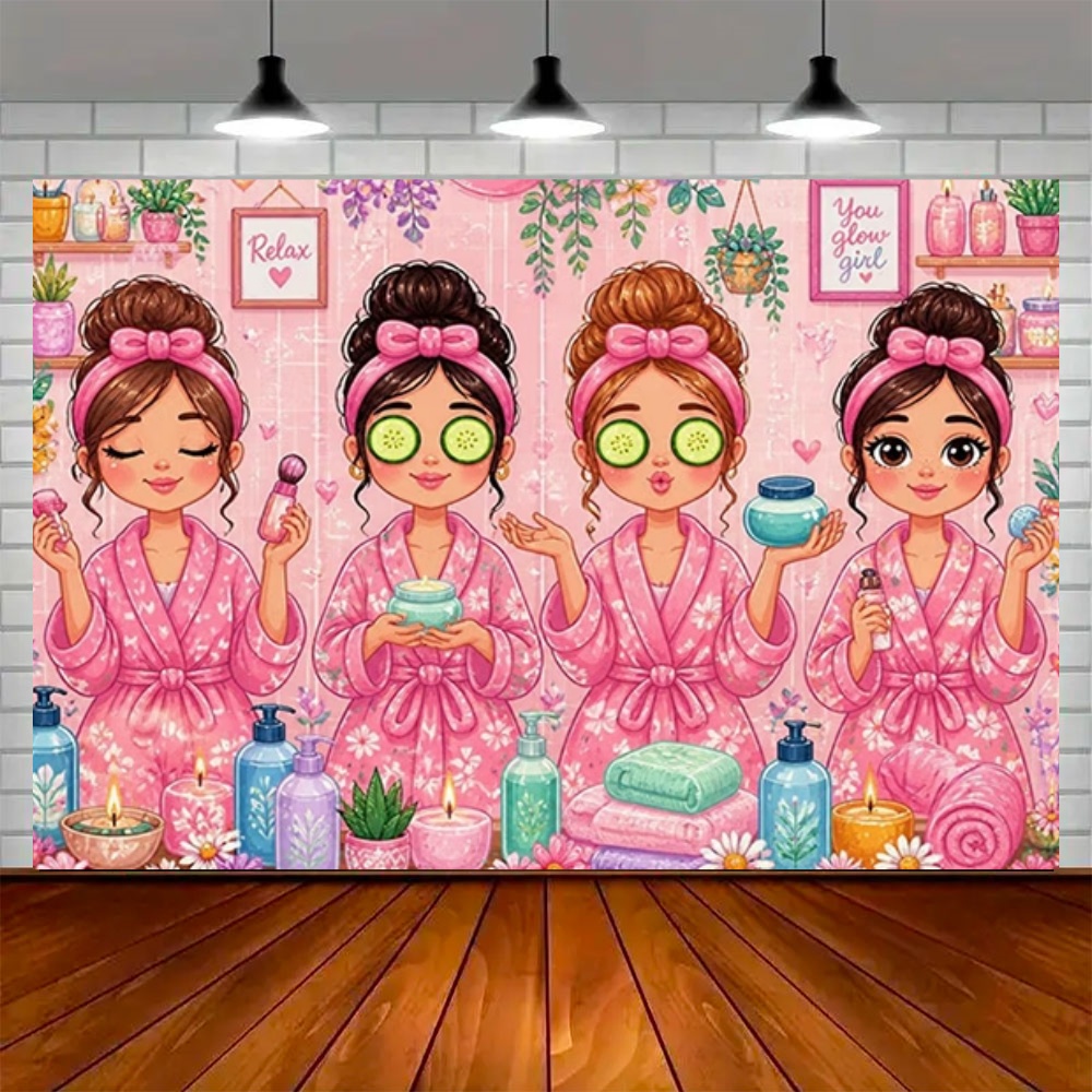 Spa Party Decoration Backdrop  - Photography Cheat Sheet 评论和价格