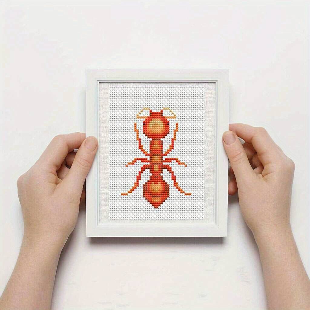 8Pcs Insect Cross Stitch Embro - Photography Geometry 评论和价格