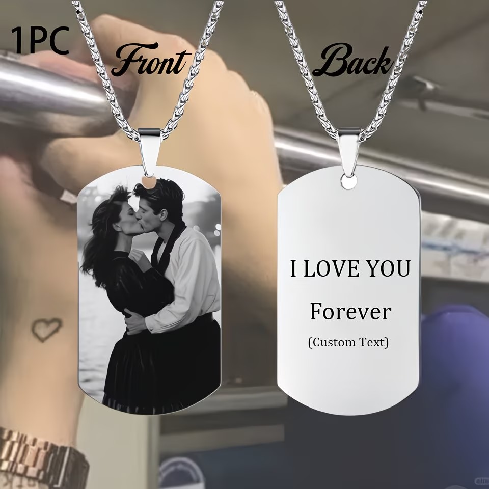 Custom Necklace with Engraved  - Photographic Memory 评论和价格
