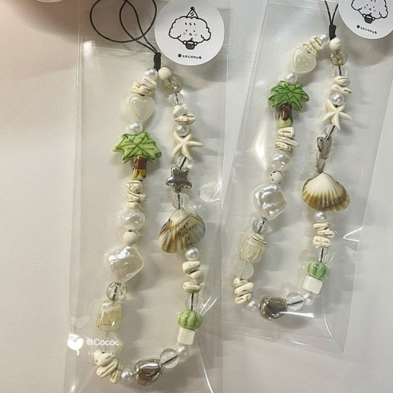 Summer Seashell Beaded Phone S - Camera Wrist Strap 评论和价格