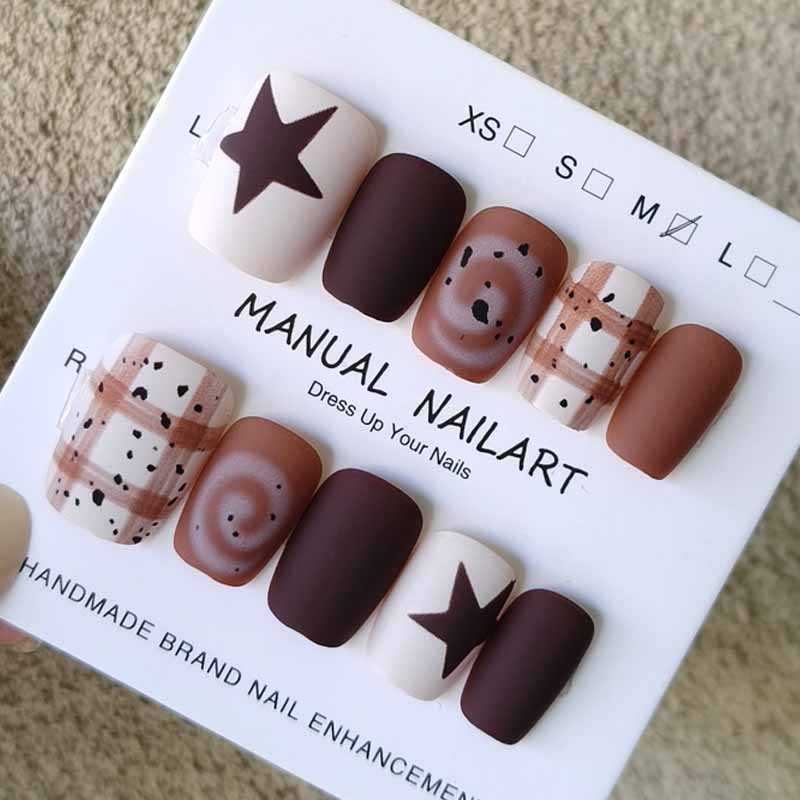 10Pcs Autumn and Winter Nail A - Photography Design 评论和价格