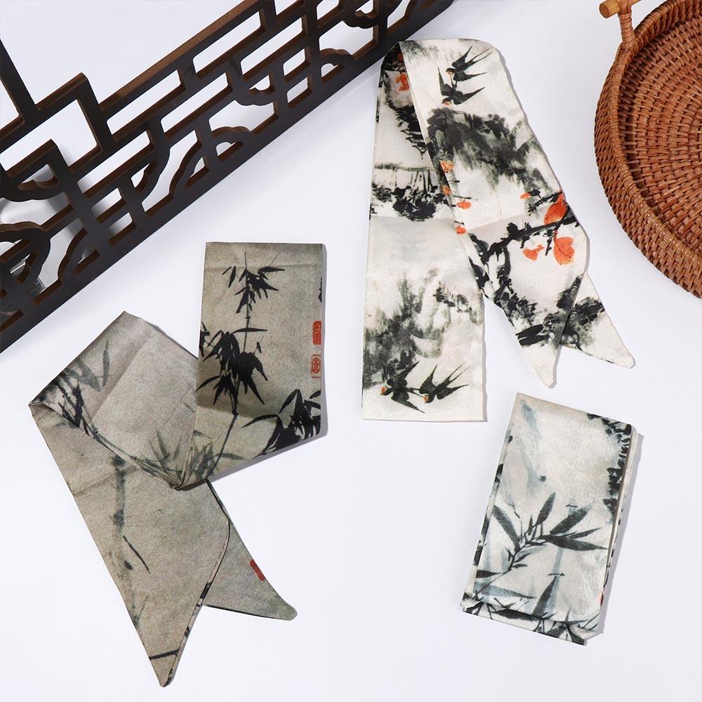 Elegant Long Ink Painting Silk - Photography Geometry 评论和价格